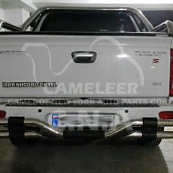 Stainless Steel Rear Guard with Two Oval Pipes